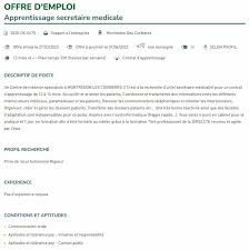 emploi secrétaire