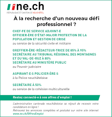 emploi état de neuchâtel