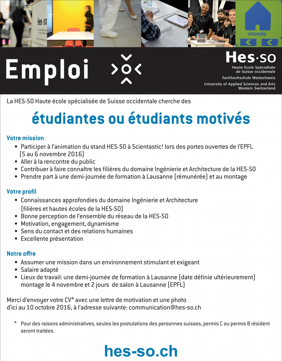 job étudiant en suisse