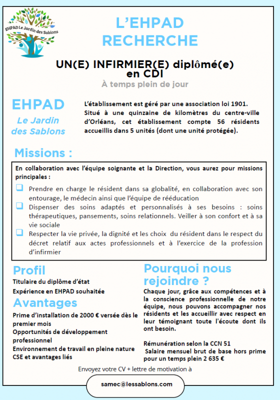 offre emploi infirmier